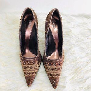 Splash Woman's NO SIZE Heels Gold and copper brown